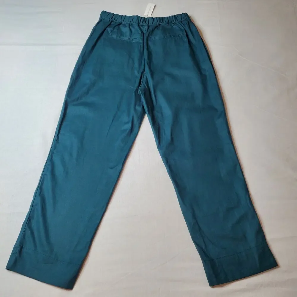 Banana Republic Women Size S NWT Tapered Linen-Blend Pant Green 706574